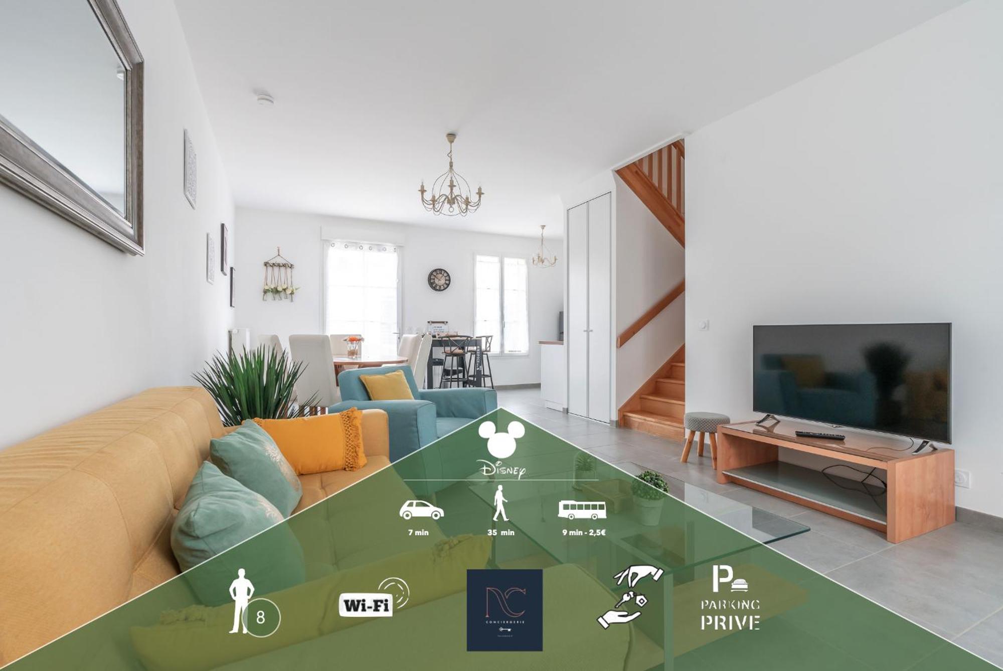 *Disneyland-Paris* 8 Pers, Wifi, Netflix, Parking Σερί Εξωτερικό φωτογραφία